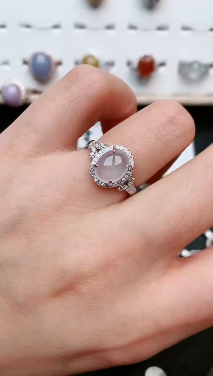 【闪购商品】翡翠戒指银S925镶嵌....