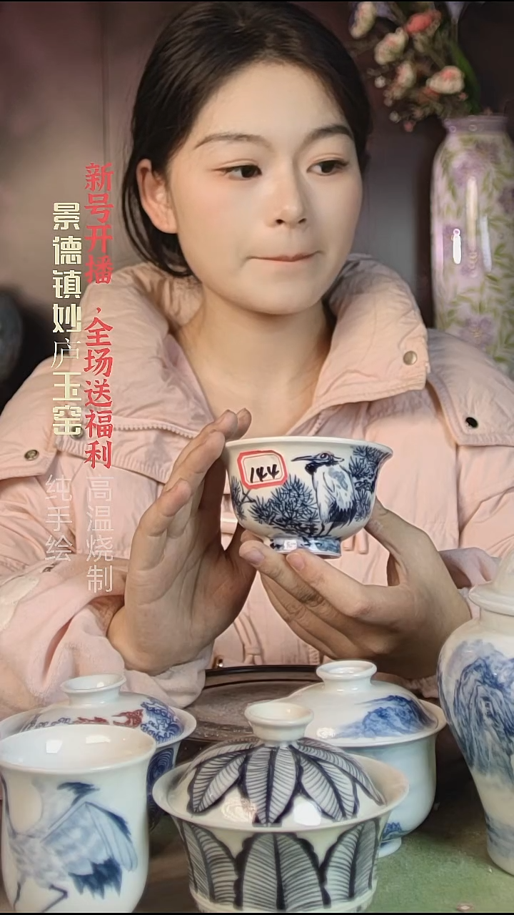 盘陶妙庐玉窑草木灰压手144