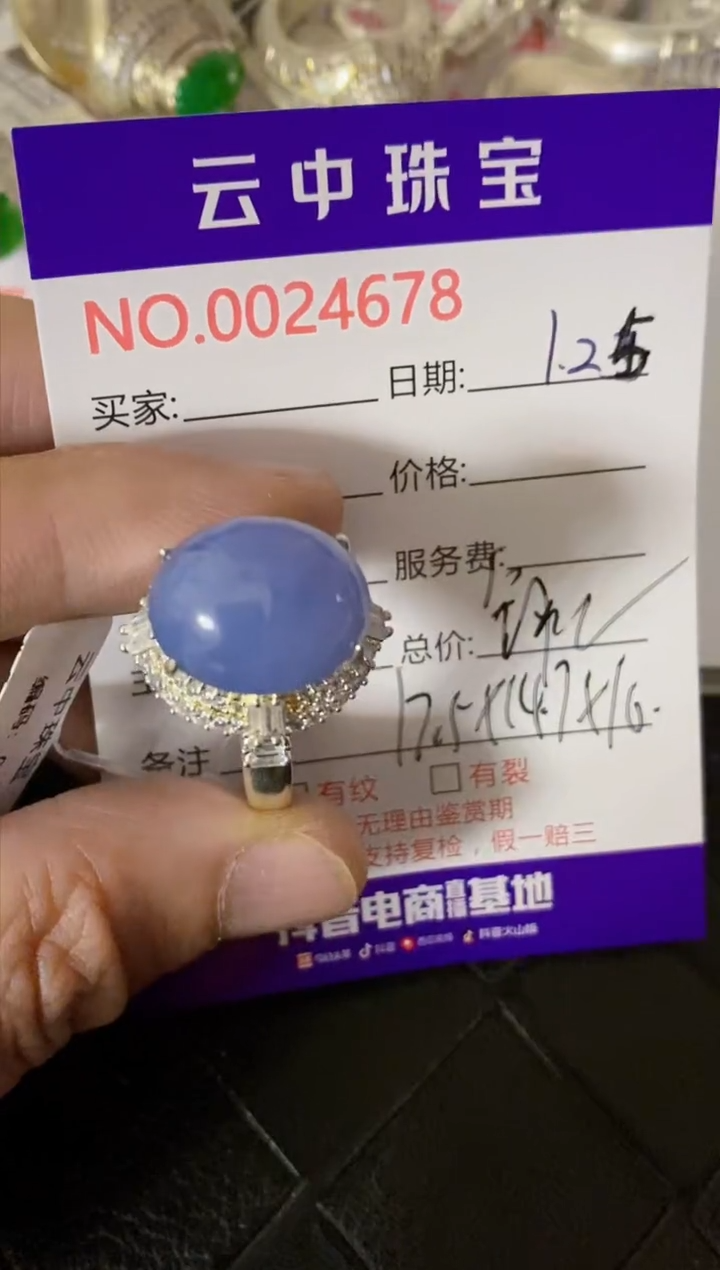 【闪购商品】翡翠戒指未镶嵌/46780000