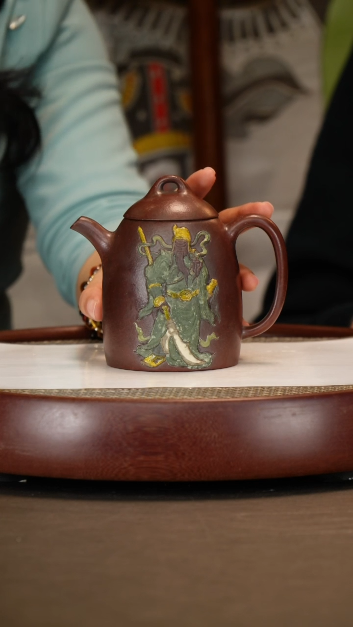 【闪购商品】紫砂茶壶【时顺华】大彬金砂秦权  400CC