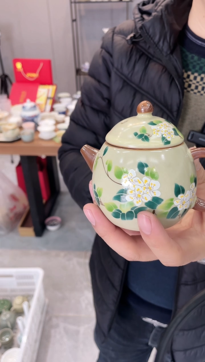 【闪购商品】【瓷心匠物】直播间福利专款壶绣球花