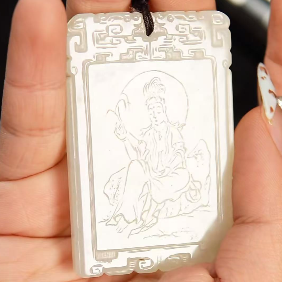 和田玉 /观音挂牌/74577