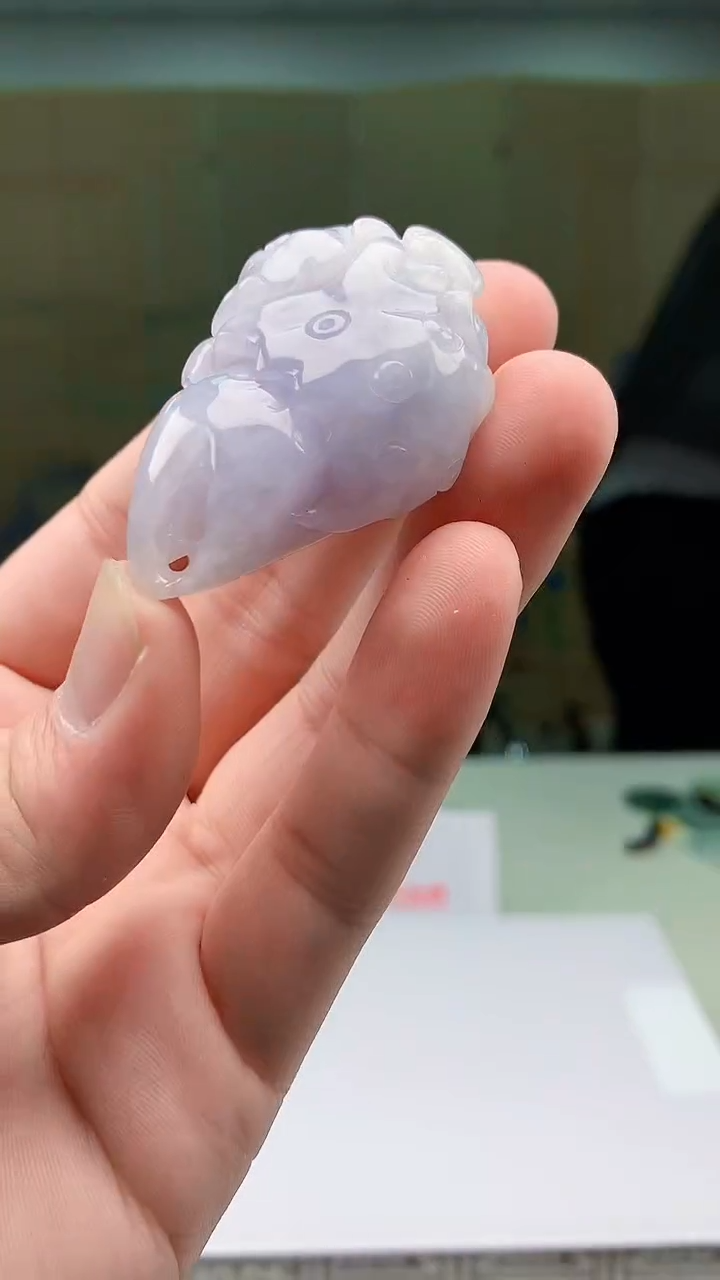 【闪购商品】定制翡翠未镶嵌5153bb-毛货挂件61