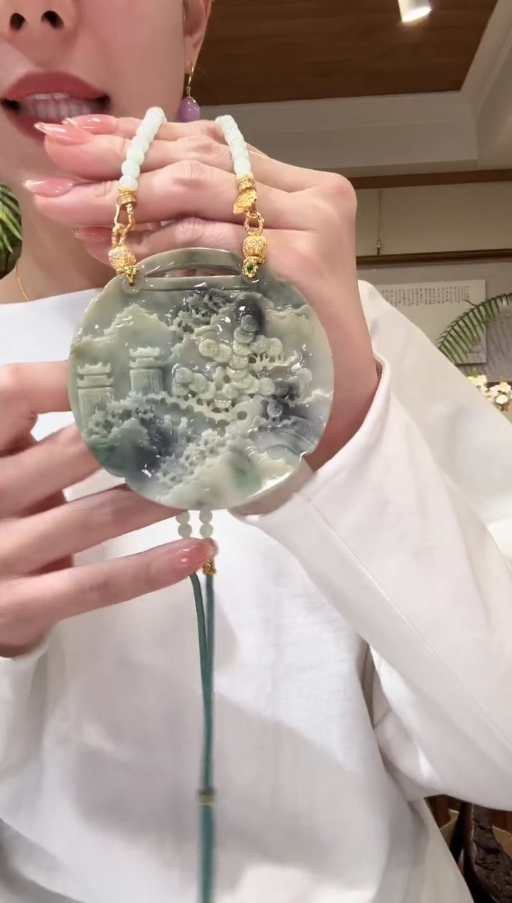 【闪购商品】翡翠颈饰未镶嵌国风