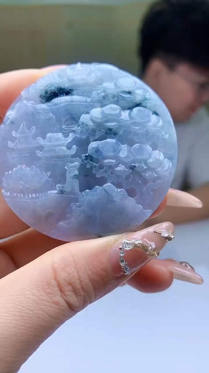 【闪购商品】定制翡翠未镶嵌4688ty-毛货挂件46