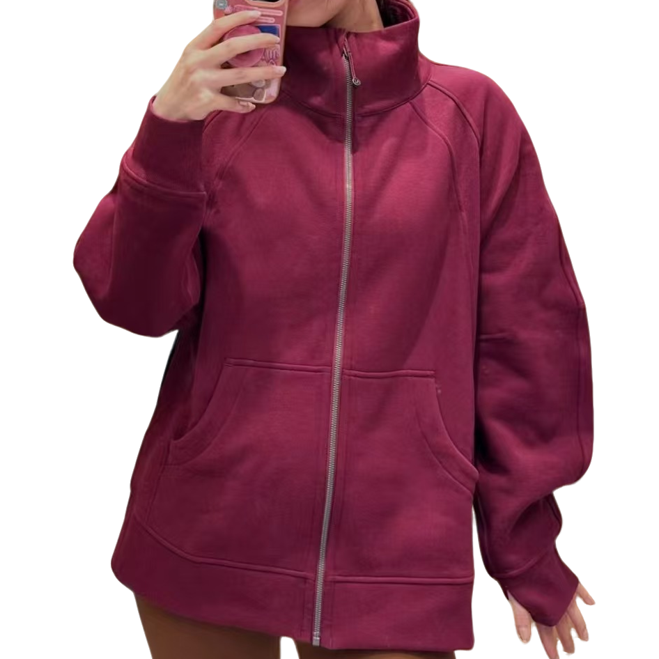 lululemon/露露乐蒙【现货】折扣Scuba Long OS 全拉立领长款卫衣