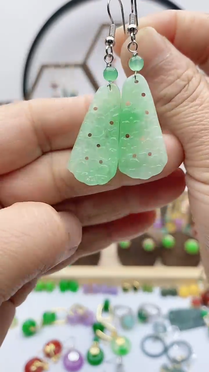 未镶嵌翡翠耳饰345