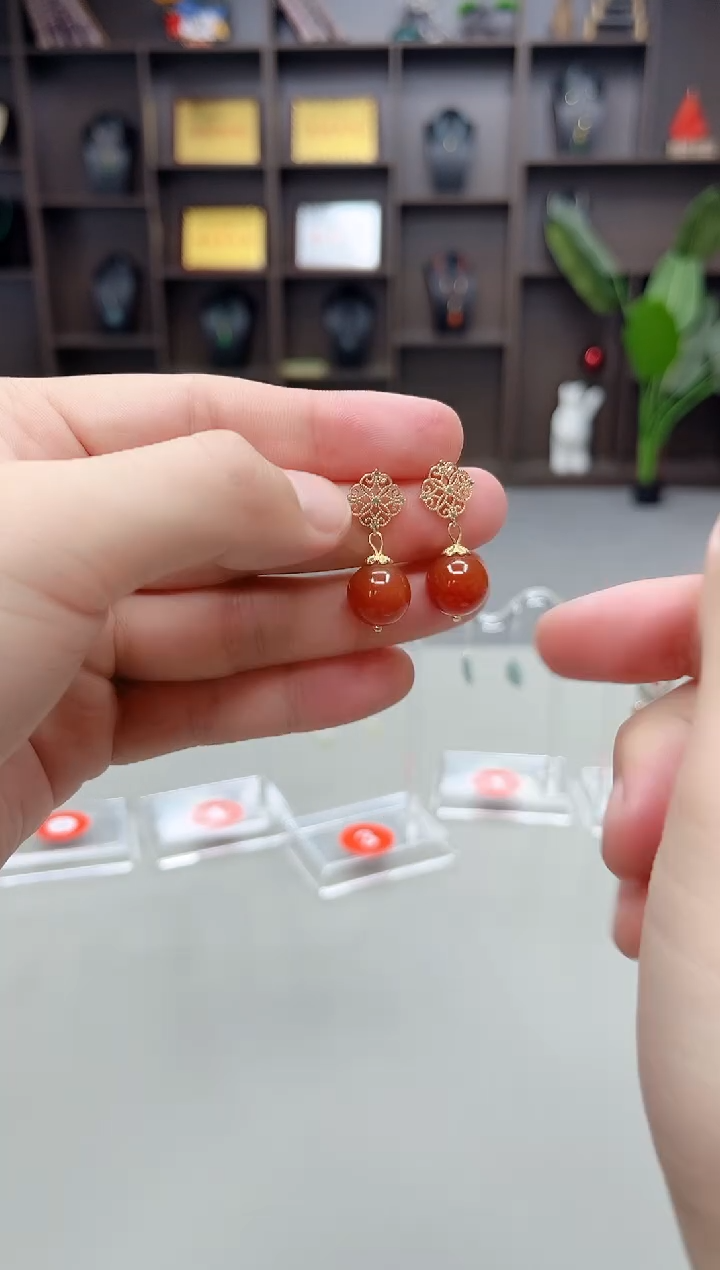 未镶嵌耳饰玛瑙/玉髓710000