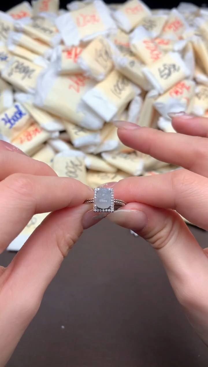 【闪购商品】翡翠戒指银S925镶嵌一