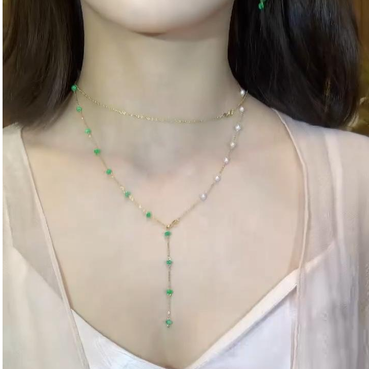 玥集珠宝 18K金 翡翠满天星新款 多样性发货一件 HC