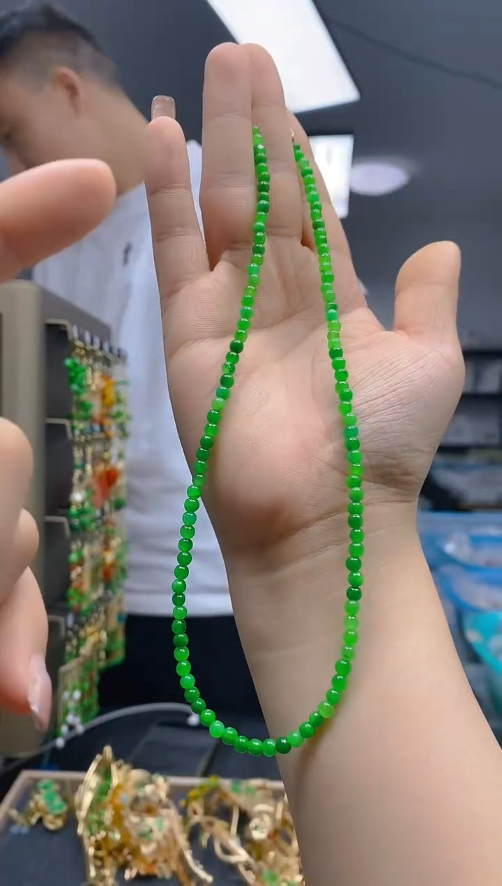 【闪购商品】翡翠耳饰合金269翡翠锁骨链