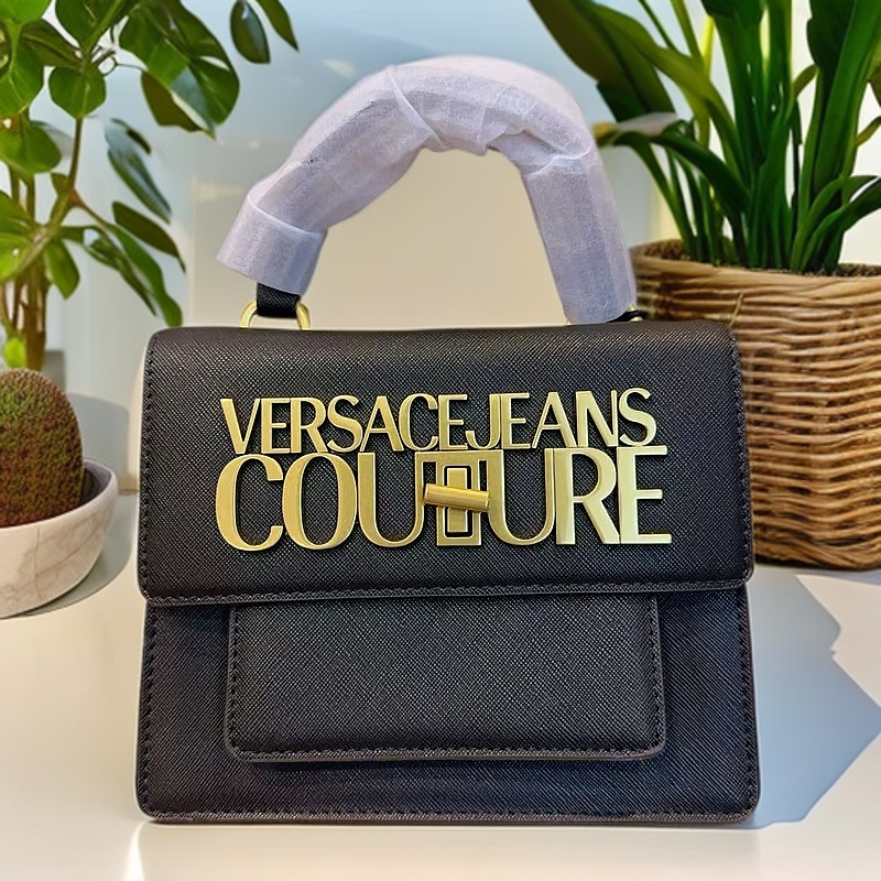 95新 VERSACE/范思哲 黑色手提包 1182 9074