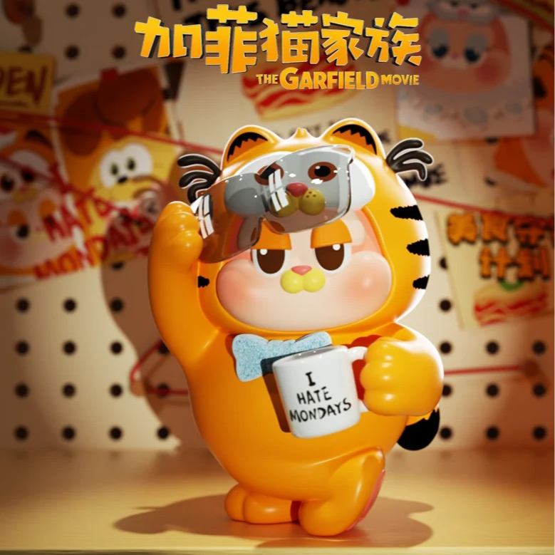 【新品代拆】SLLO加菲猫家族美食守护计划盲盒可爱摆件植绒手办潮玩