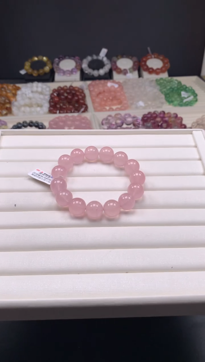 【闪购商品】水晶手链未镶嵌马粉15,A24