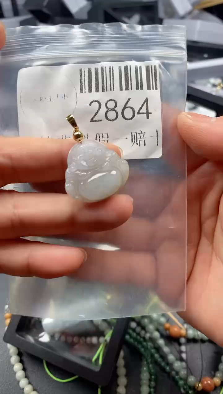 翡翠未镶嵌吊坠(不含链)2864