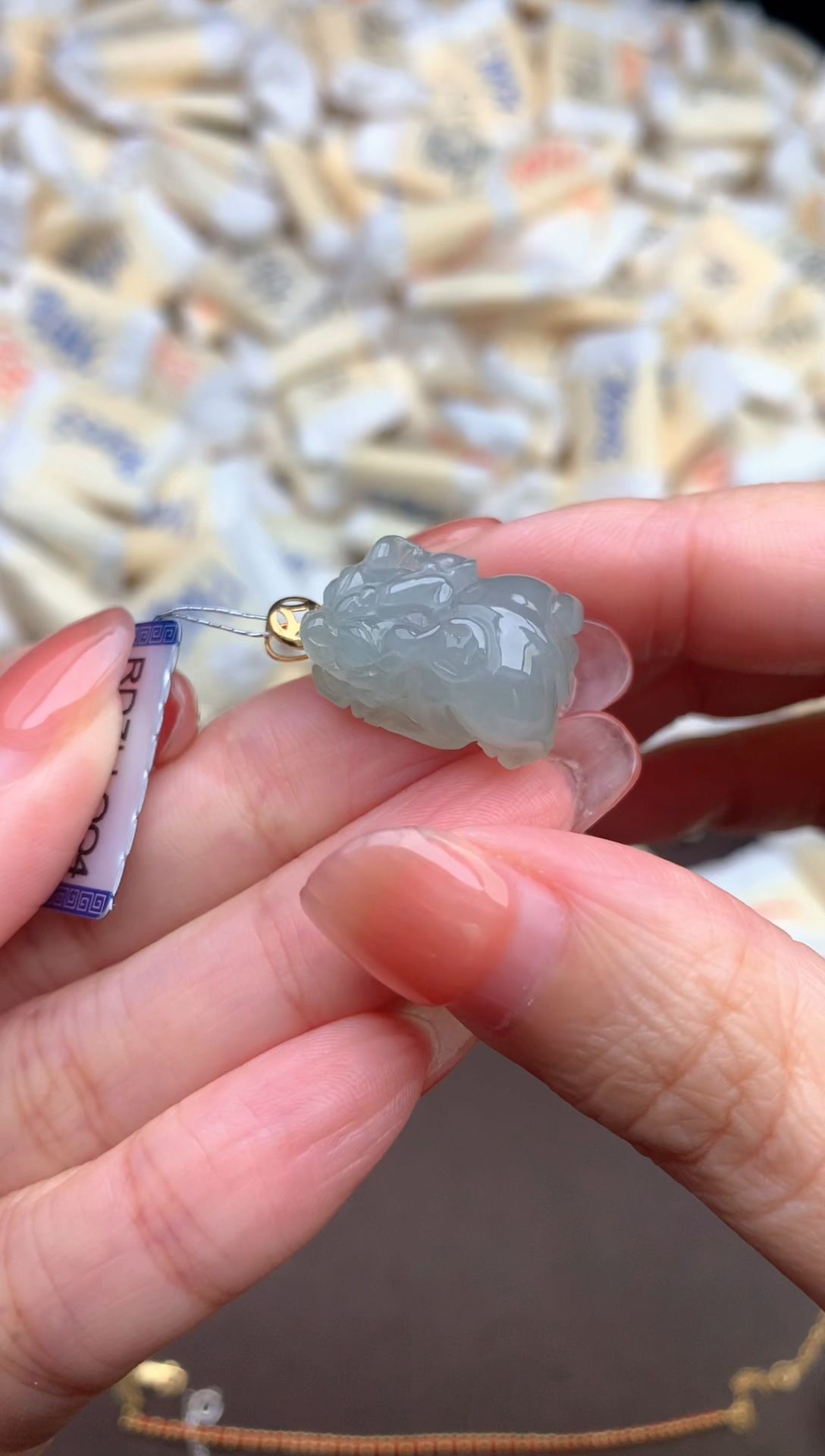 【闪购商品】翡翠颈饰18K金镶嵌—