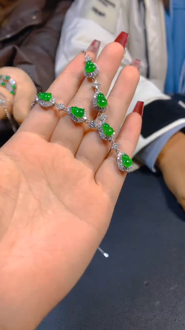 【闪购商品】翡翠套链未镶嵌0615631067多样性发一