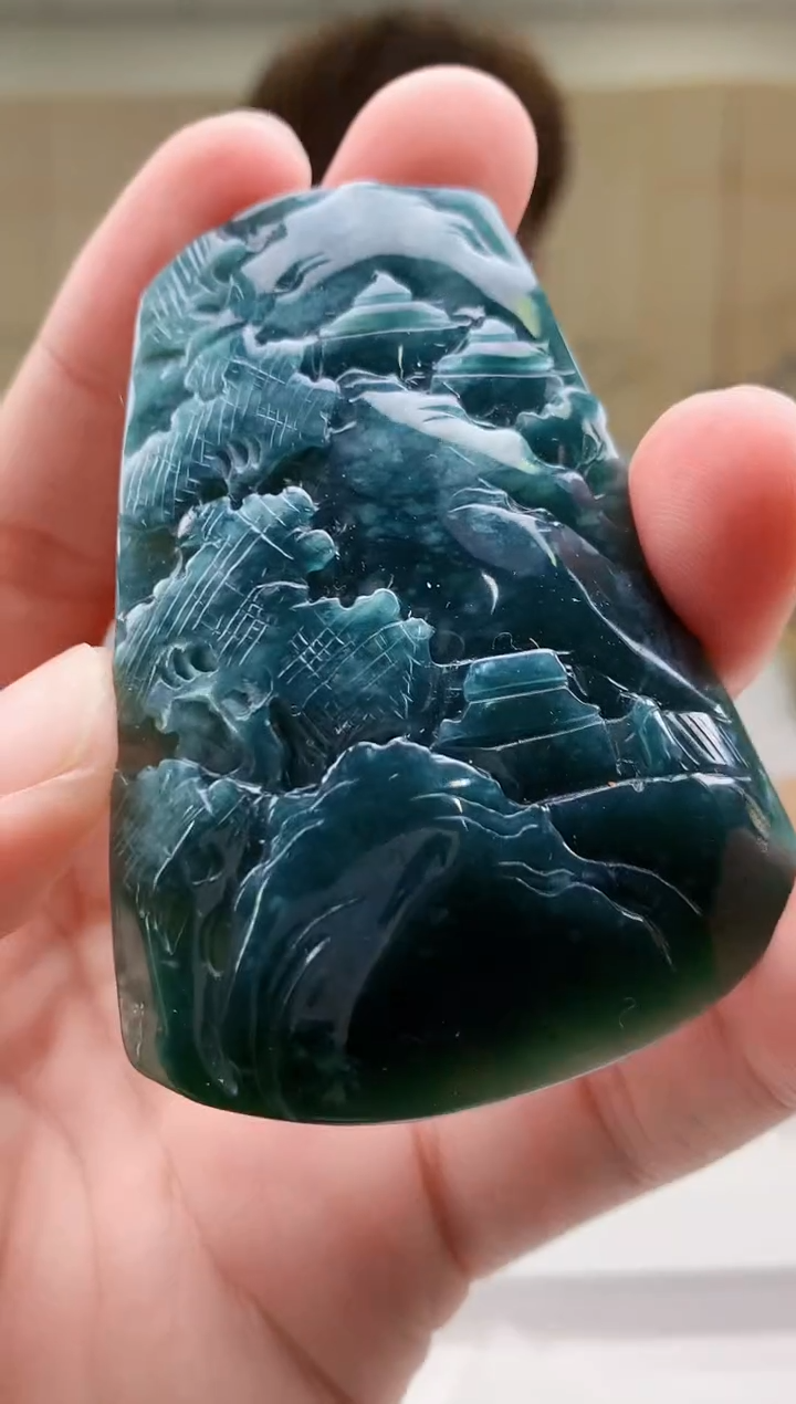 【闪购商品】定制翡翠未镶嵌4868bb-毛货挂件25