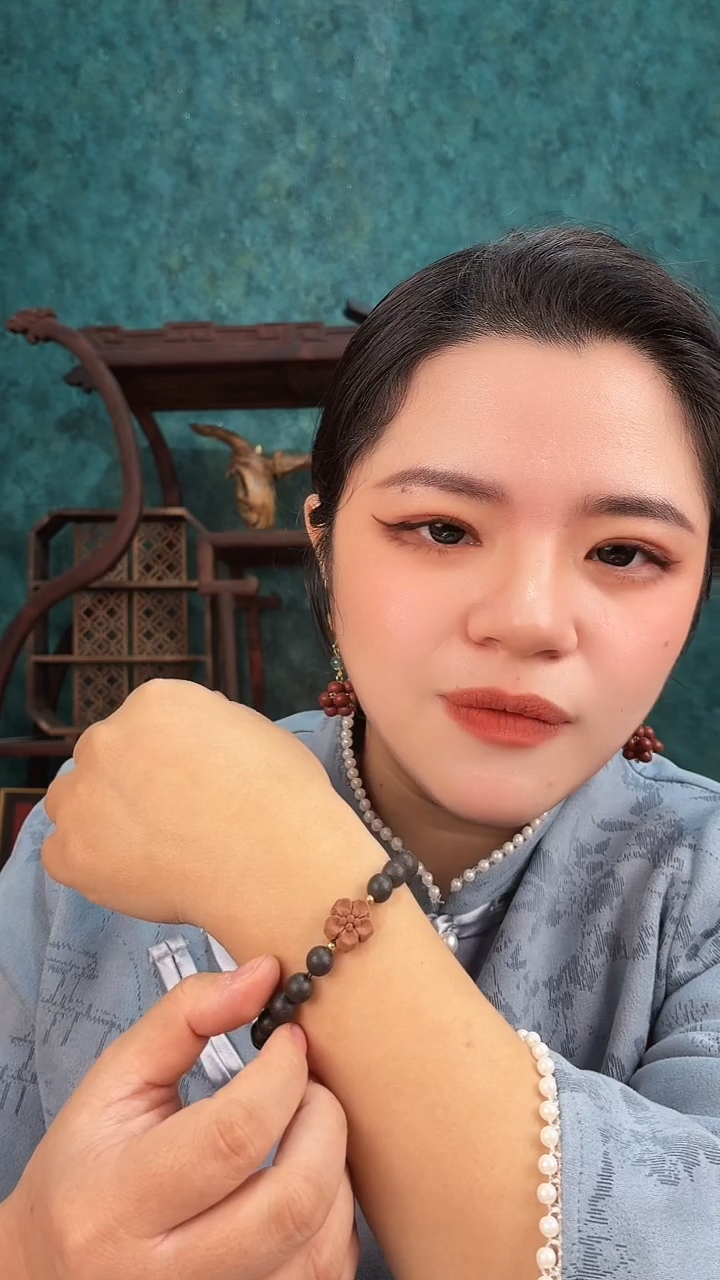 珠串黑财神香方08+安宫小花单圈