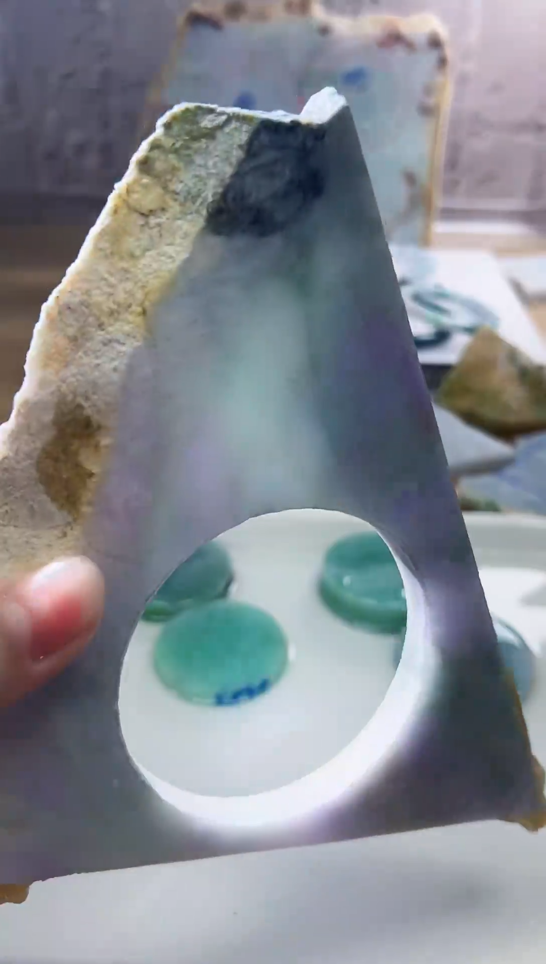 裸石翡翠天然翡翠A货余 南 843