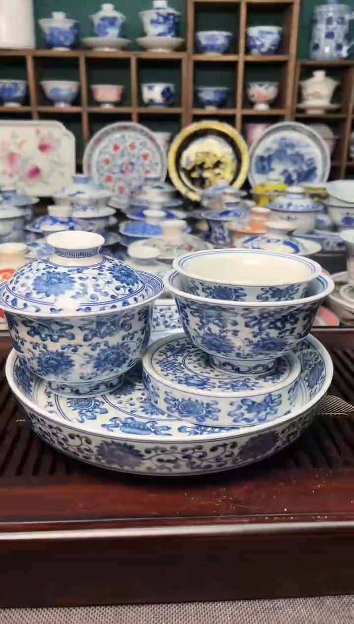 【闪购商品】景德镇高温陶瓷茶具+客杯*2