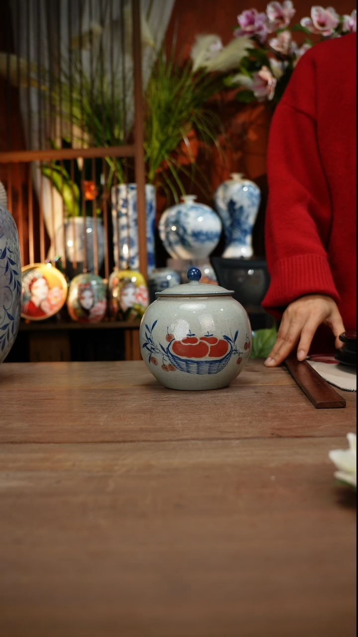 当代高温釉下彩手绘陶瓷餐具