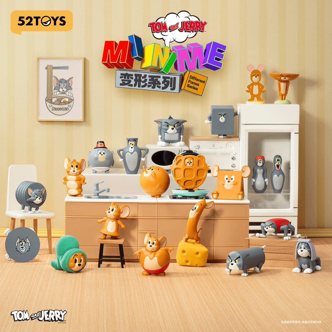 52TOYSTOM and JERRY MINIME变形系列猫和老鼠萌粒盲盒摆件礼物