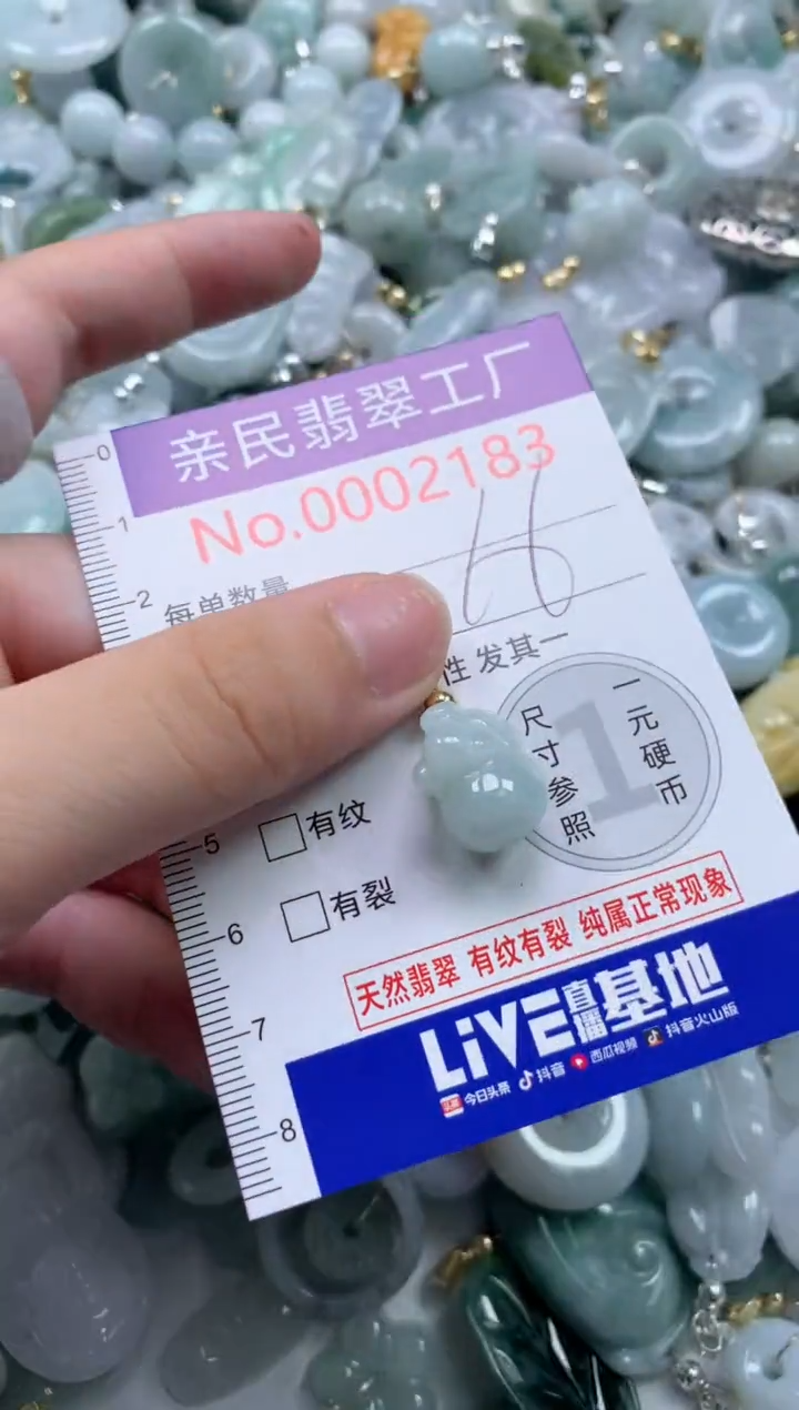 翡翠未镶嵌吊坠(不含链)2183