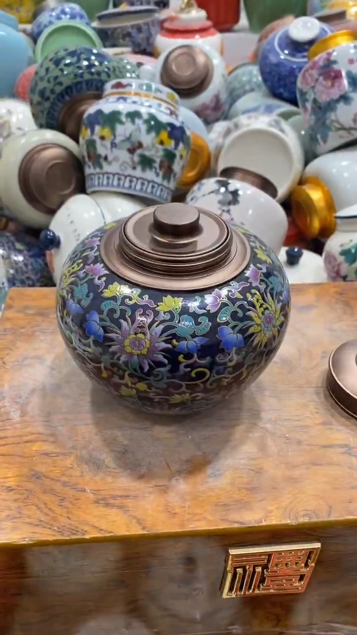 摆件陶茶叶罐密封罐储存罐