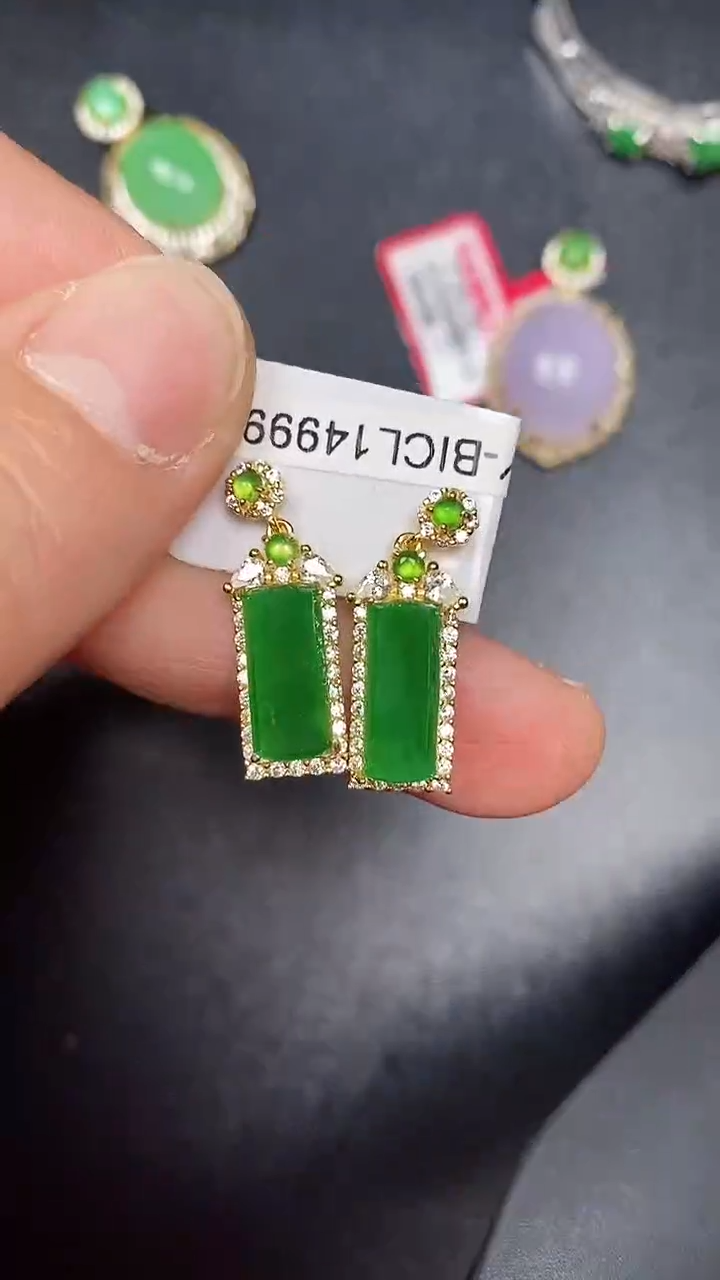 银S925镶嵌戒指翡翠3940