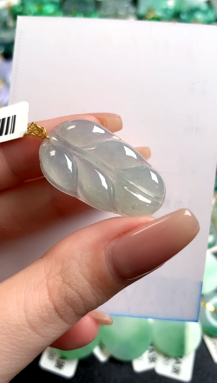 【闪购商品】翡翠颈饰18K金镶嵌13005936