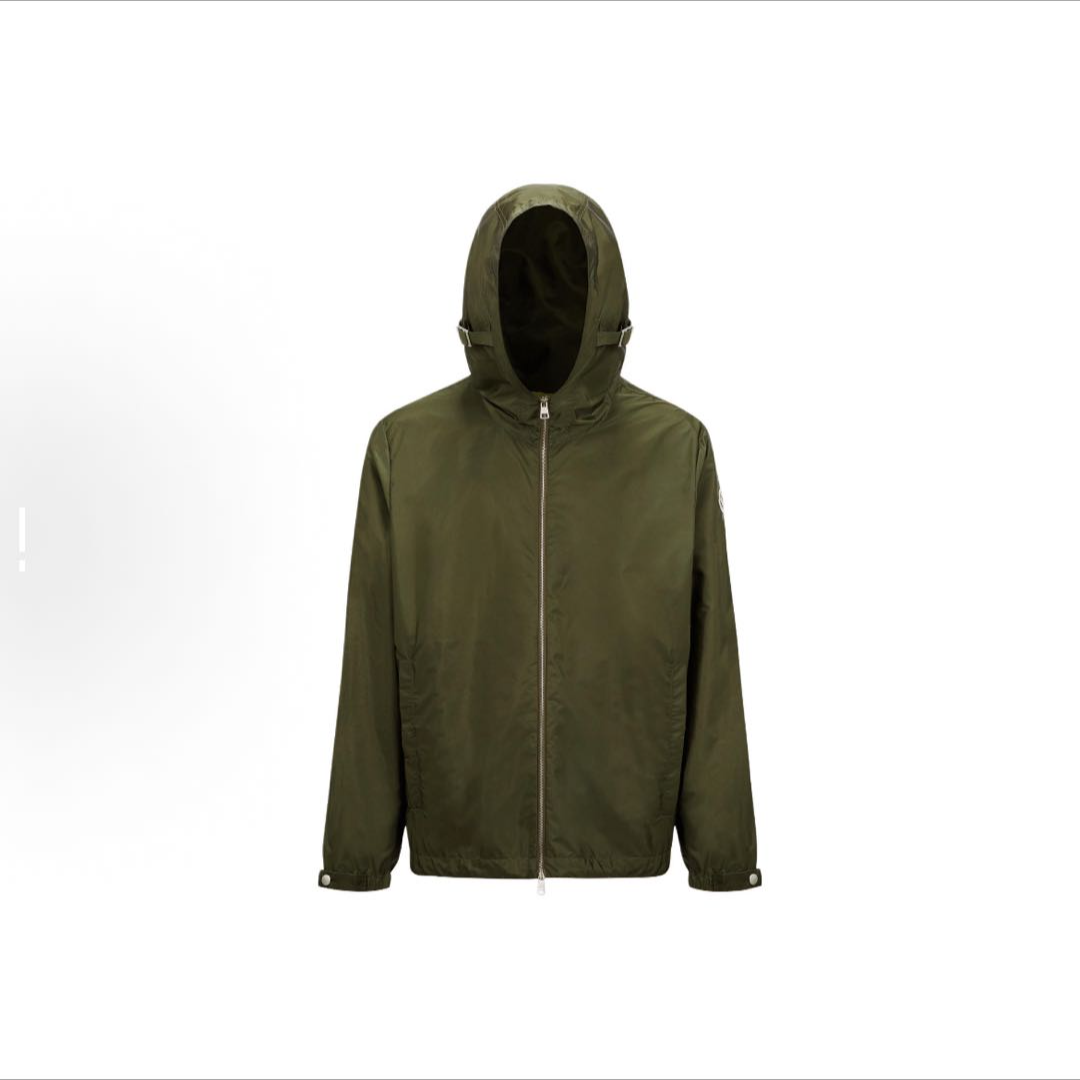 未使用 MONCLER  M14065 连帽舒适拉链开合落肩长袖 夹克外套