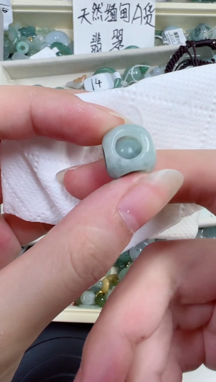 翡翠裸石374号链接，A货翡翠