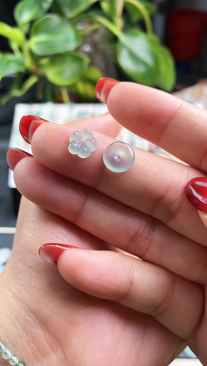 【闪购商品】翡翠戒指未镶嵌平安扣+小花