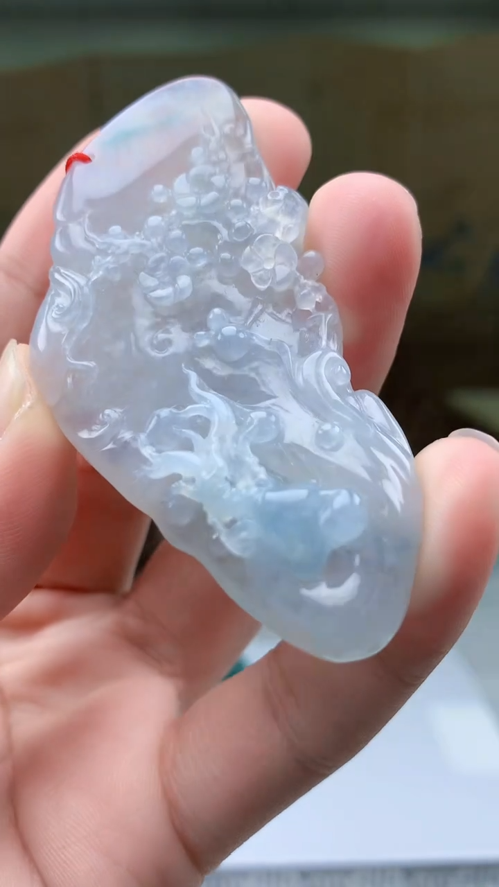 【闪购商品】定制翡翠未镶嵌4812bb-毛货挂件