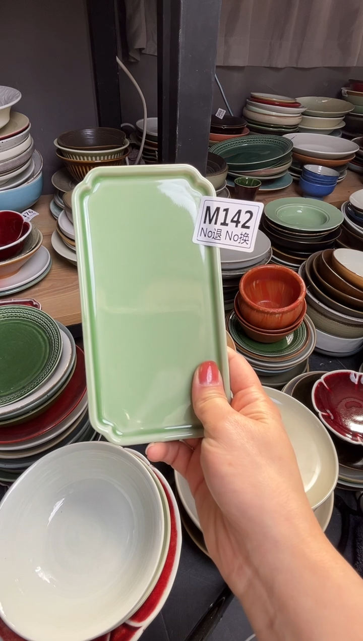 瓷片快****om142豆绿毛巾碟福利