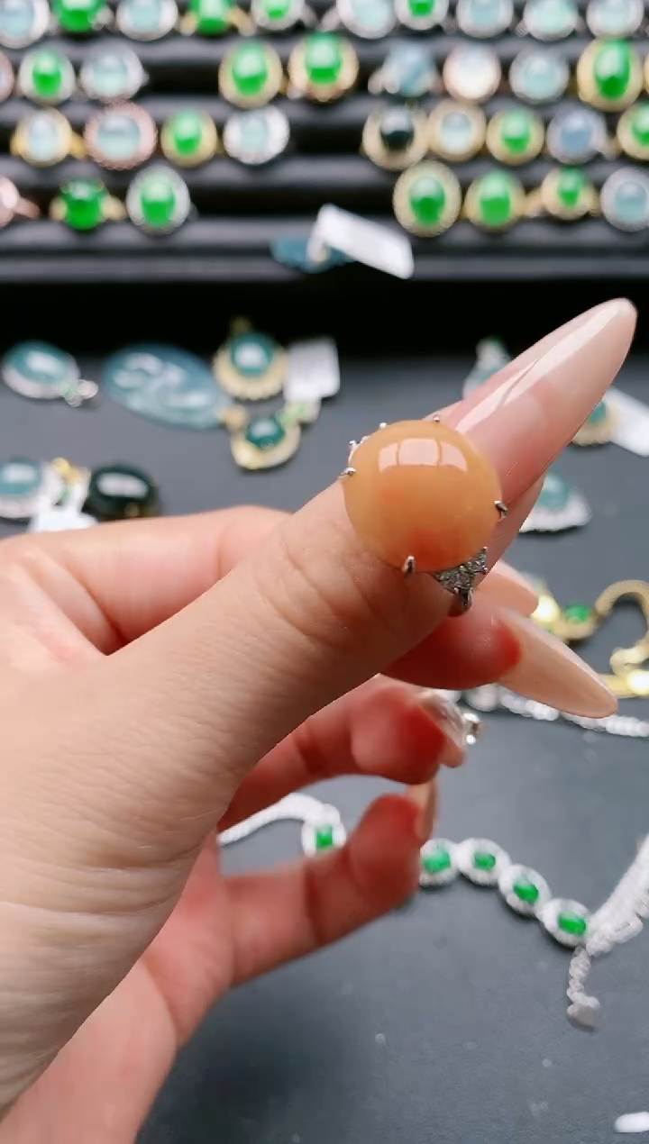 【闪购商品】翡翠戒指银S925镶嵌111111