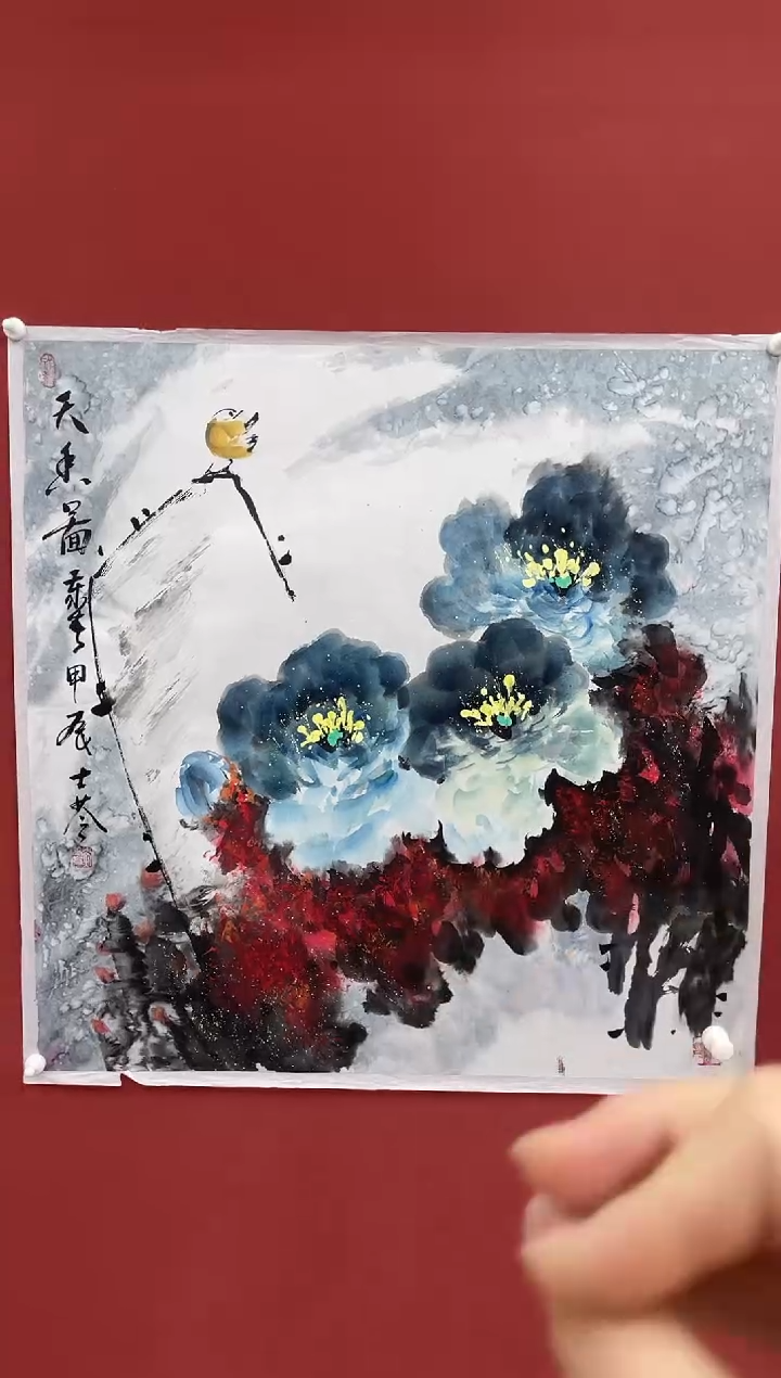 【闪购商品】国画刘士苓4平尺画作积色4