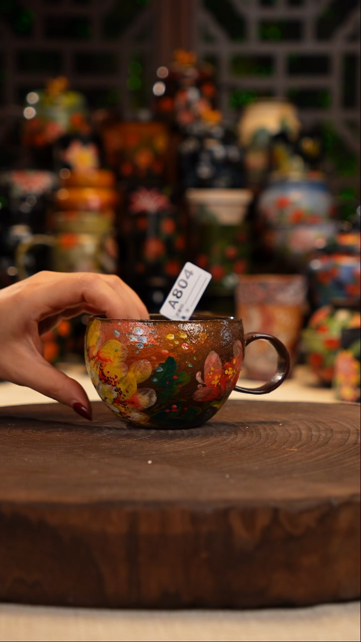 油画   手绘釉下彩804