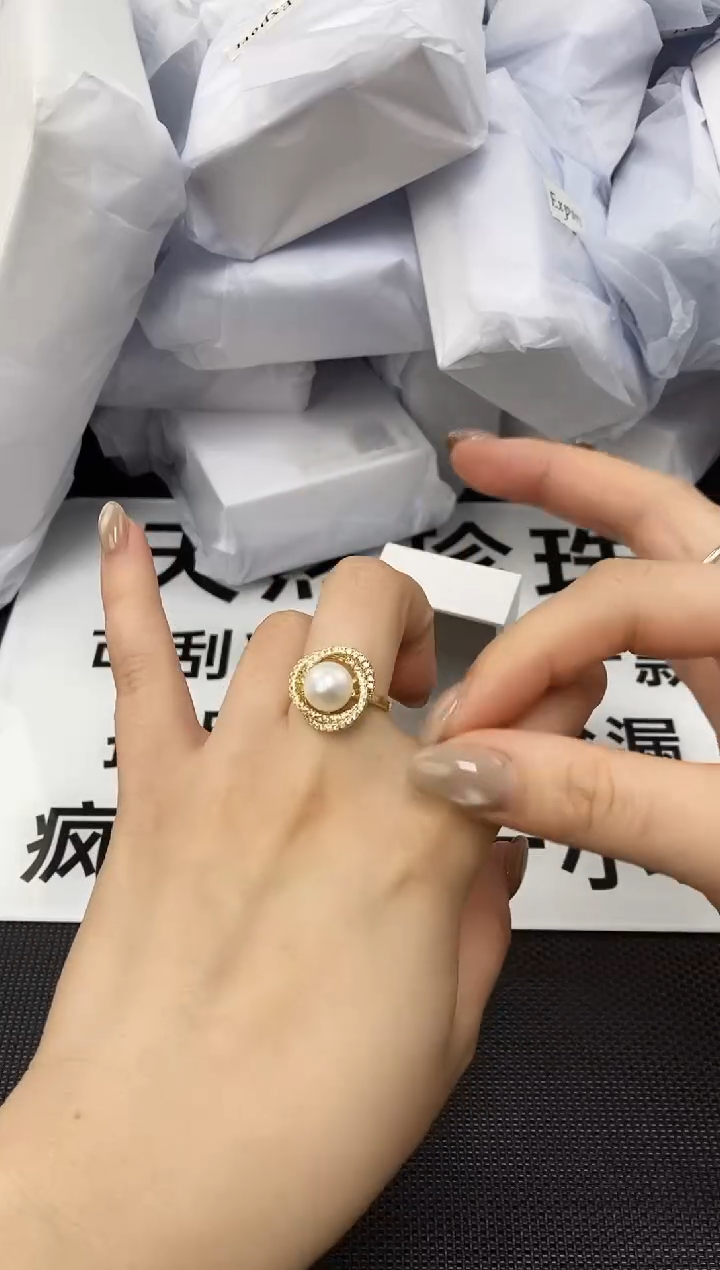 未镶嵌耳饰淡水珍珠JZ1008