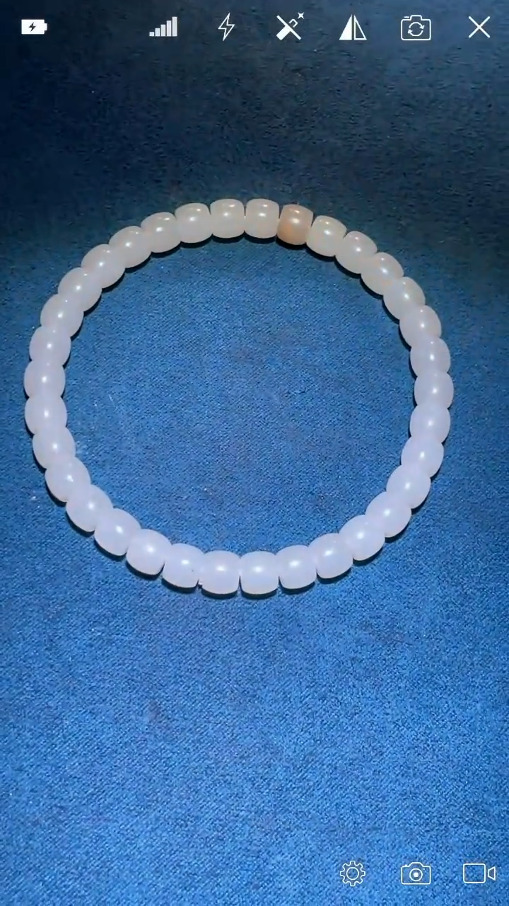 和田玉未镶嵌把件XY 直切手串 卡6+ (带皮) 品质A+