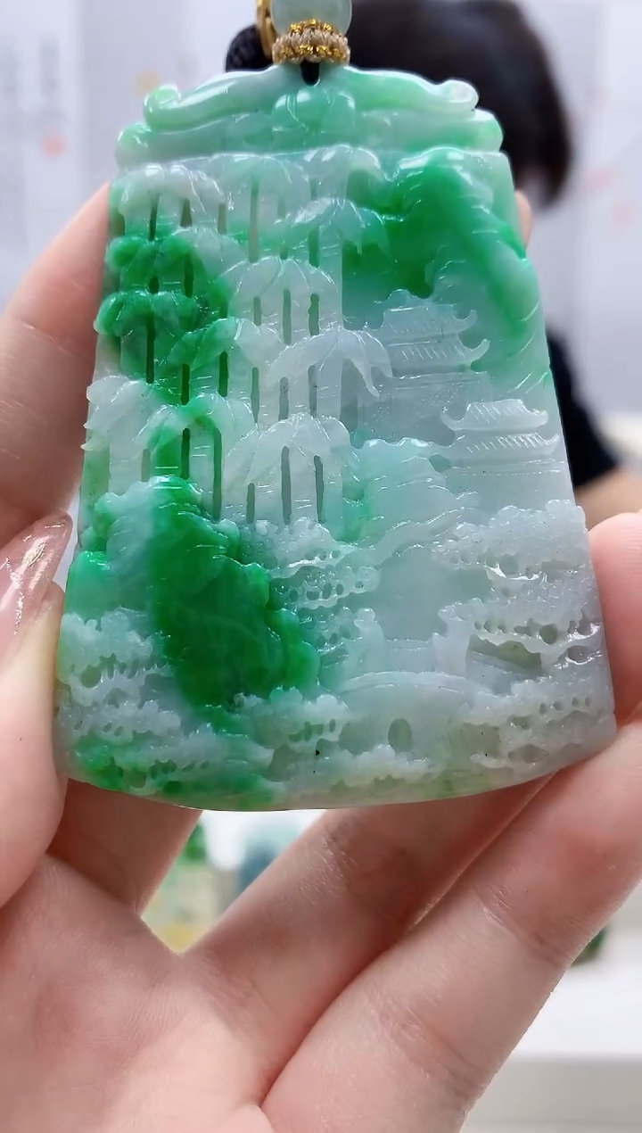 未镶嵌定制翡翠5145jw-毛货挂件28