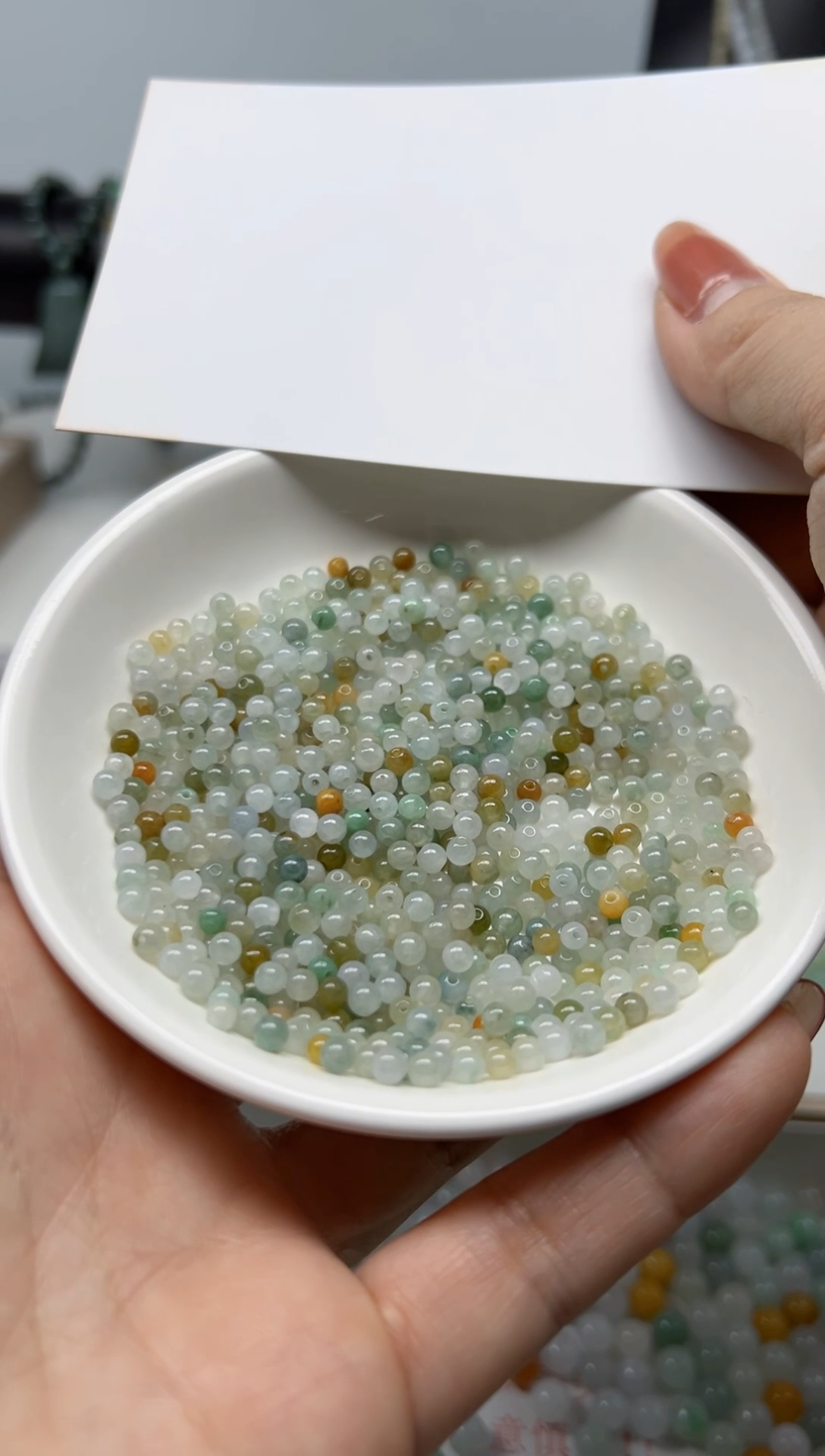 【闪购商品】翡翠散珠天然缅甸翡翠A货散珠发180颗