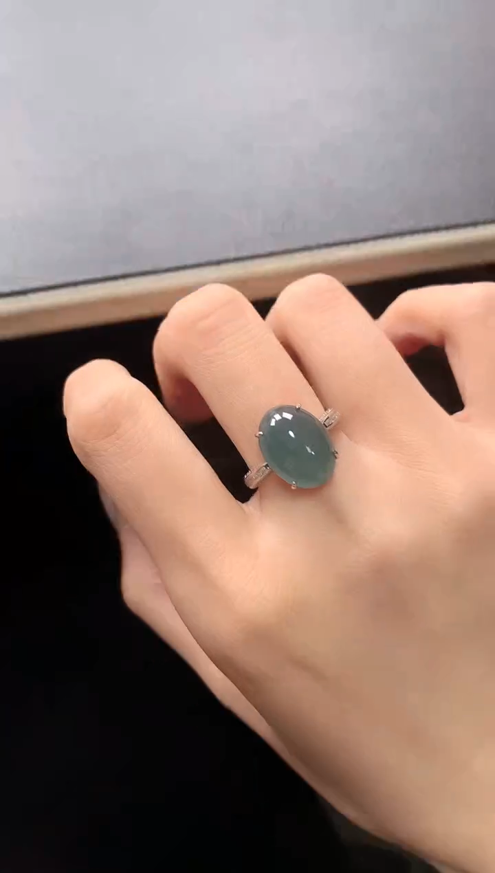 【闪购商品】翡翠戒指银S925镶嵌3131