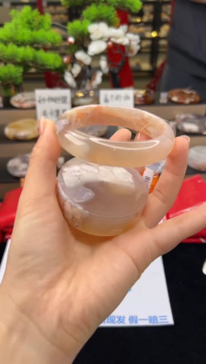 【闪购商品】石英质玉未镶嵌手镯62圈口（赠送镯心）13375