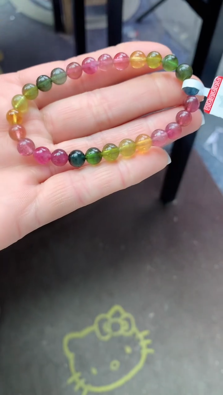 【闪购商品】碧玺手串未镶嵌多样性发一条