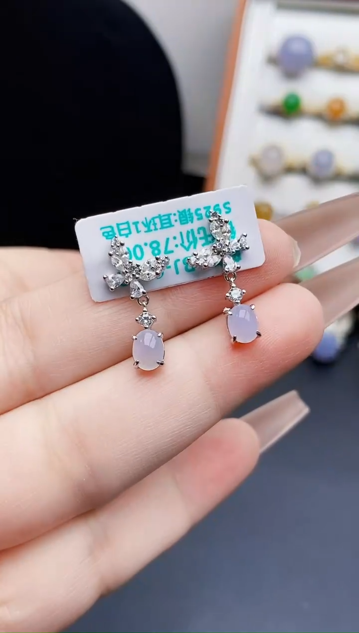 银S925镶嵌戒指翡翠0152