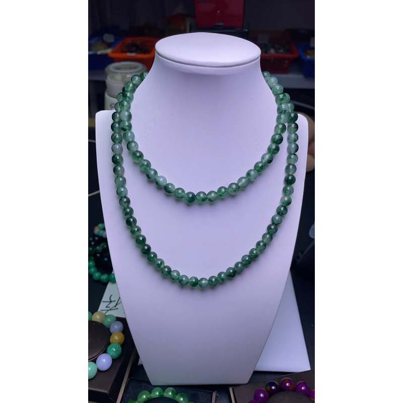 A525乌鸡飘花8mm项链时尚百搭男女款多样发货其一