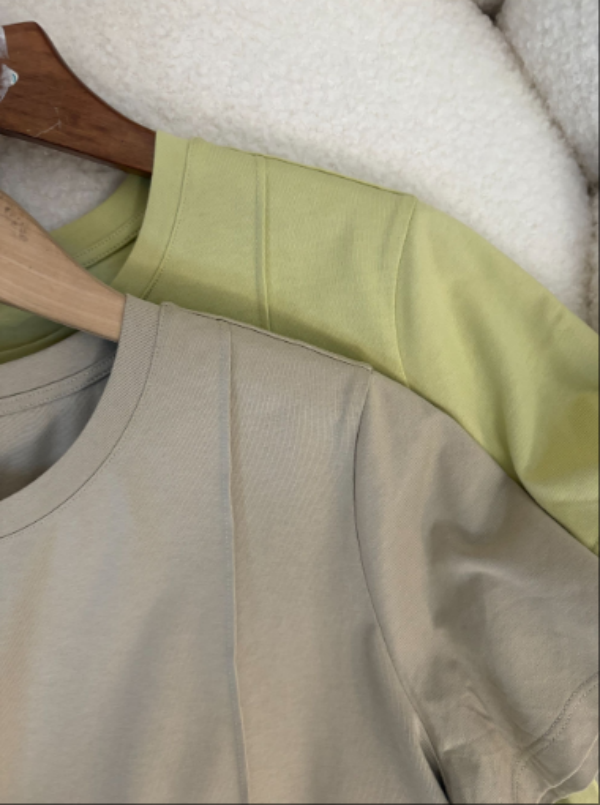 [轻奢] 休闲宽松短袖T恤 黑色高级感百搭上衣 0D21MT8080