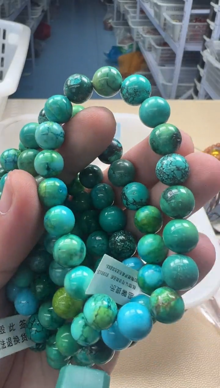 手串白玉菩提绿色单圈824